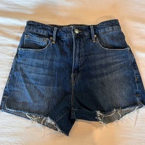 Good American High Waist Cut Off Denim Shorts | Size: 4/27